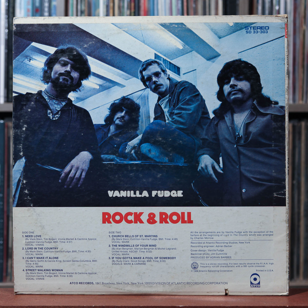Vanilla Fudge - Rock & Roll - 1969 ATCO, VG/VG