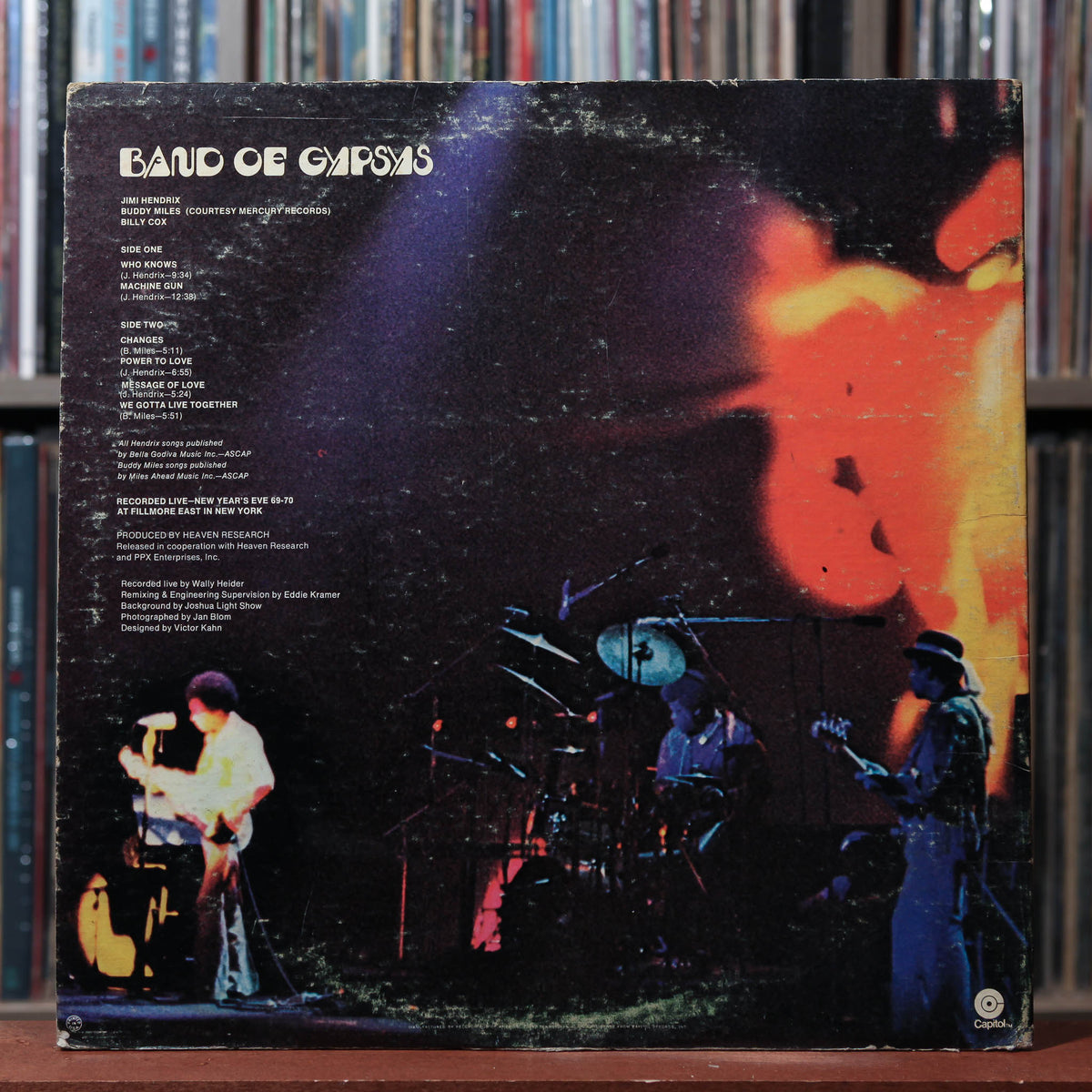 Jimi Hendrix - Band Of Gypsys - 1975 Capitol