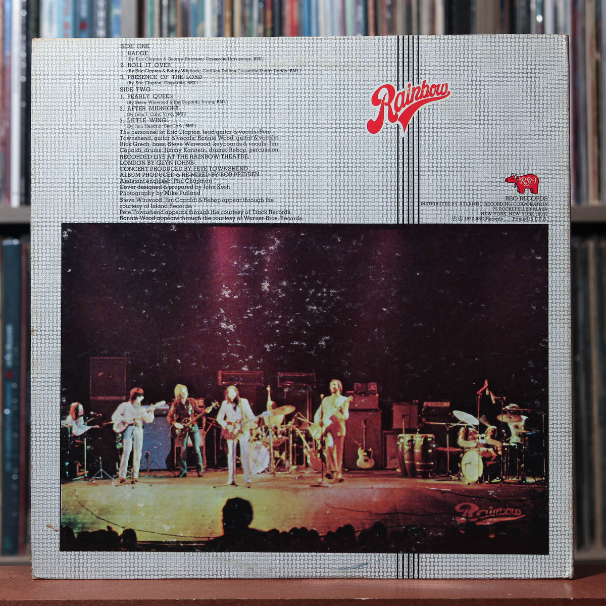 Eric Clapton - Eric Clapton's Rainbow Concert - 1973 RSO, VG/VG+