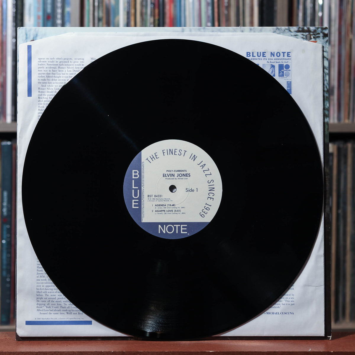 Elvin Jones - Poly-Currents - 1985 Blue Note, VG+/VG+