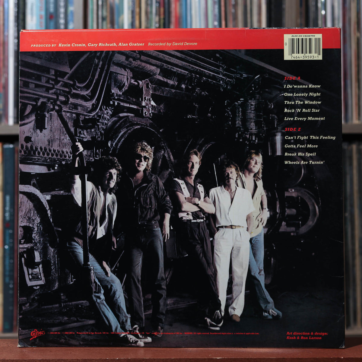 REO Speedwagon - Wheels Are Turnin' - 1984 Epic, VG/VG+