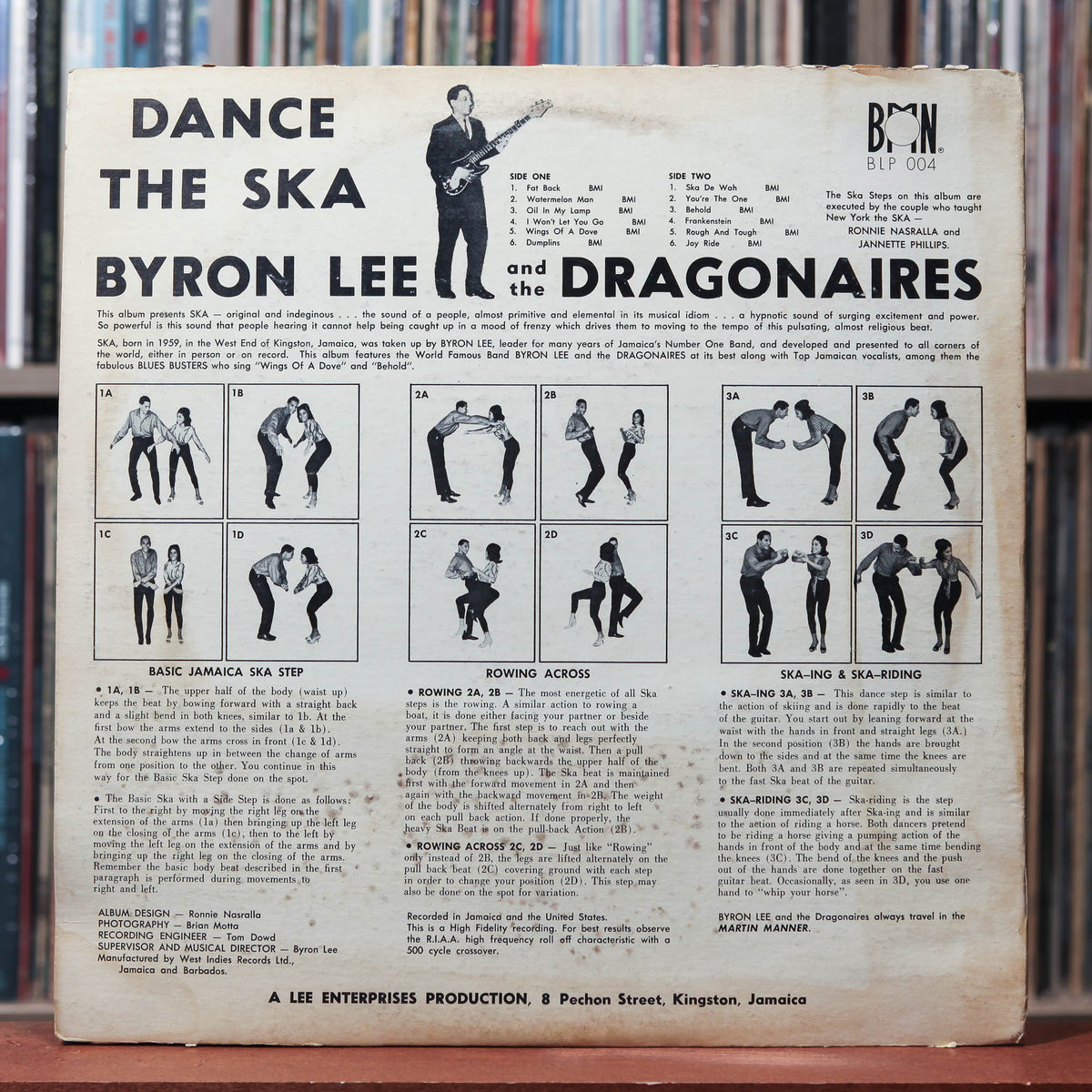 Byron Lee And The Dragonaires - Dance The Ska - Jamaica 1964 BMN, G+/V