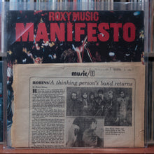 Load image into Gallery viewer, Roxy Music - Manifesto - W/ PRESS RELEASE 1979 ATCO, VG+/EX 13