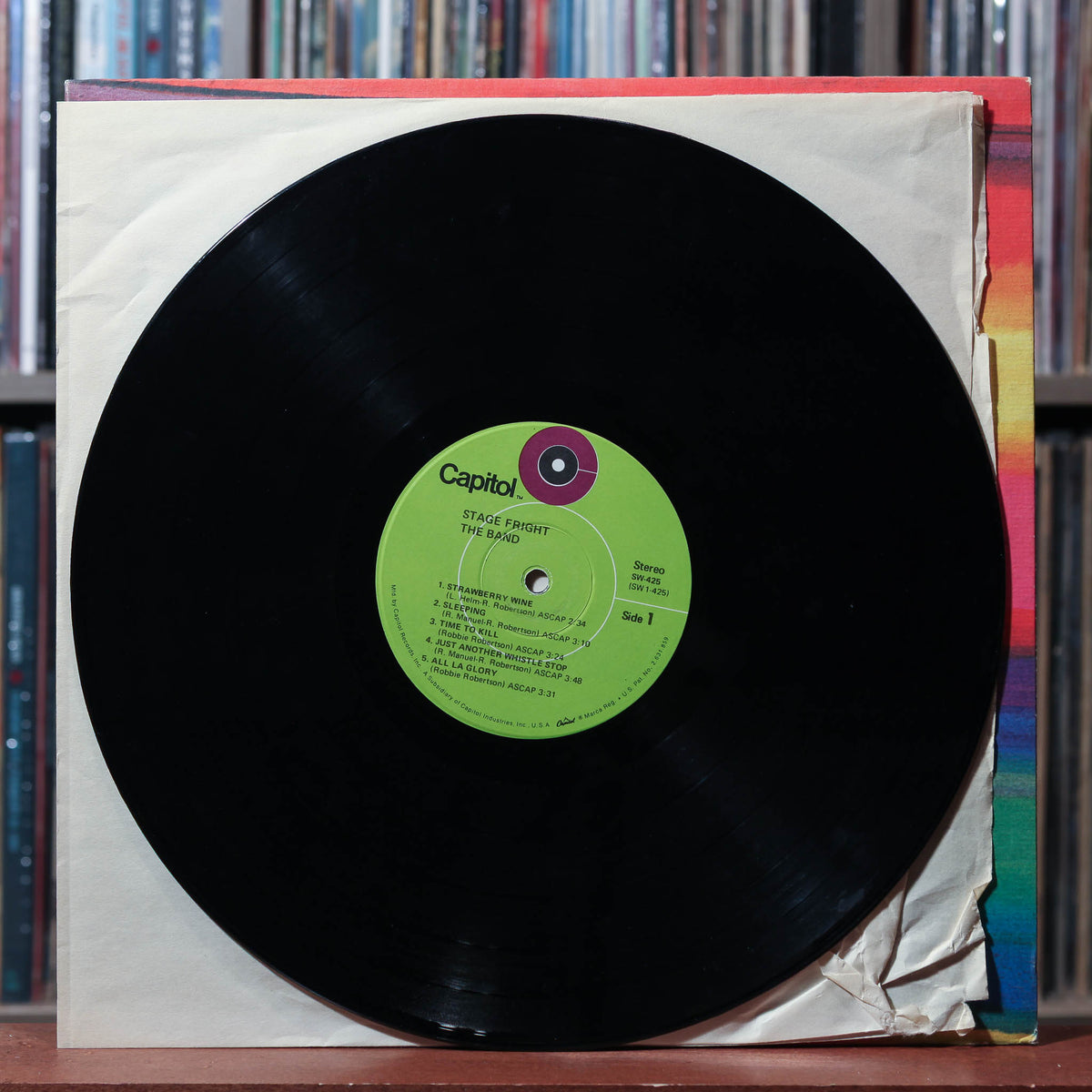 The Band - Stage Fright - 1970 Capitol, VG+/VG
