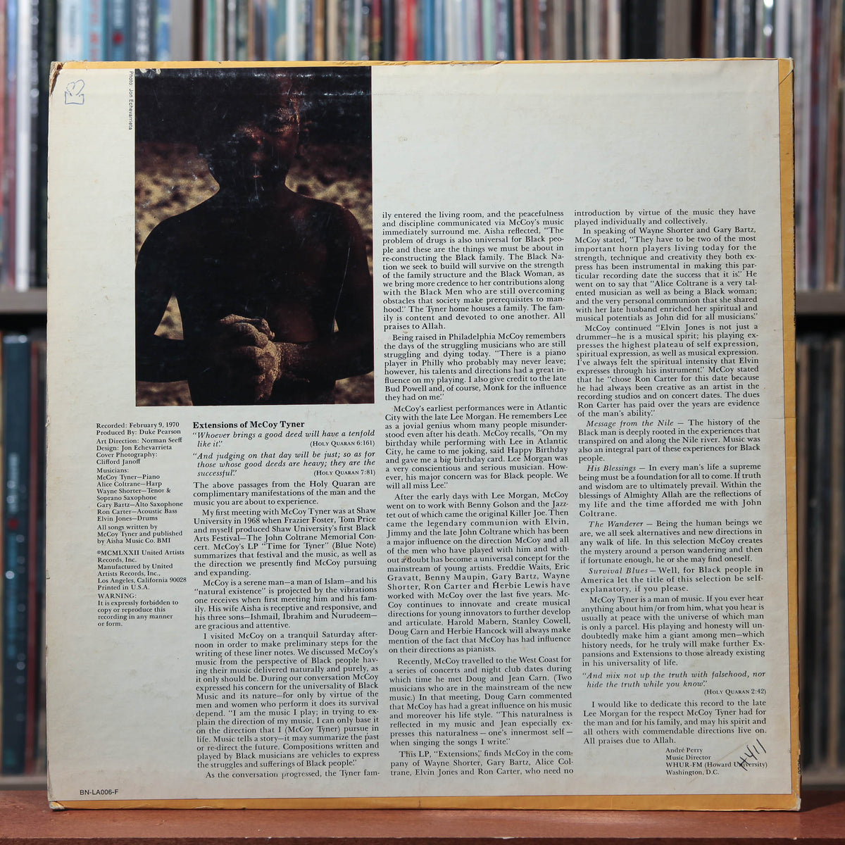 McCoy Tyner - Extensions - 1972 Blue Note, VG/VG