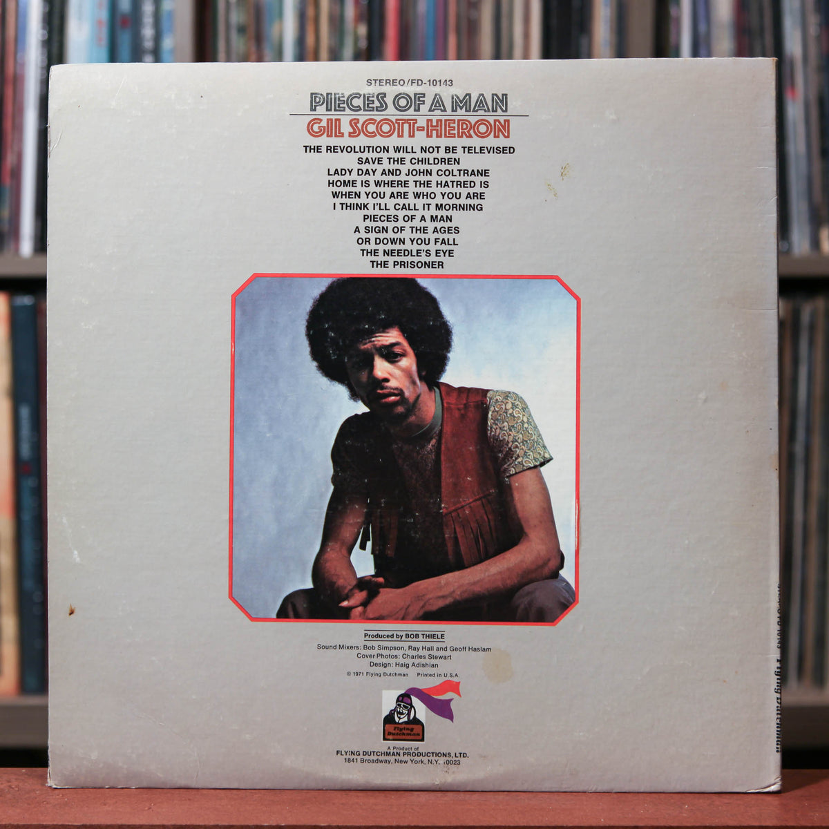 Gil Scott-Heron - Pieces Of A Man - 1972 Flying Dutchman, VG+/VG