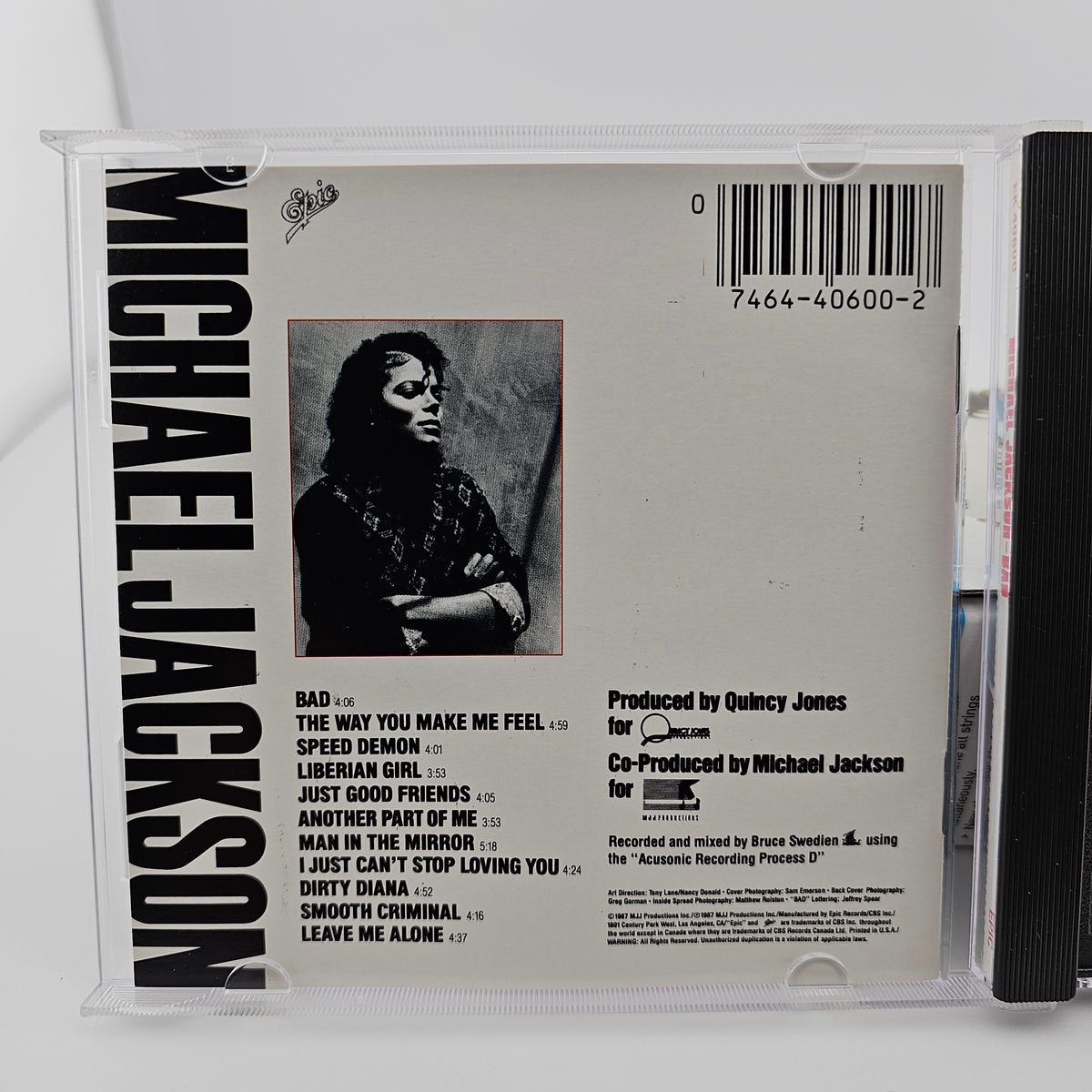 マイケル・ジャクソン「EPIC/SONY 1987」 非売品サンプラー「BAD」 Bad by Michael Jackson (CD, Sep-1987, Epic) Rare Vintage