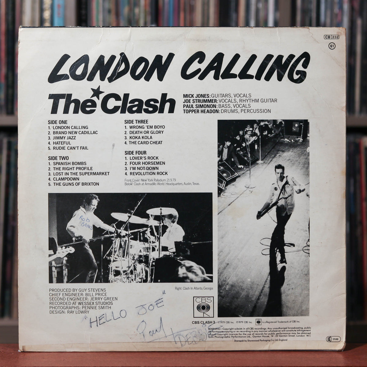 The Clash LONDON CALLING レコード 1979年 The Clash – London Calling – 2 x Vinyl (LP, Album, Stereo