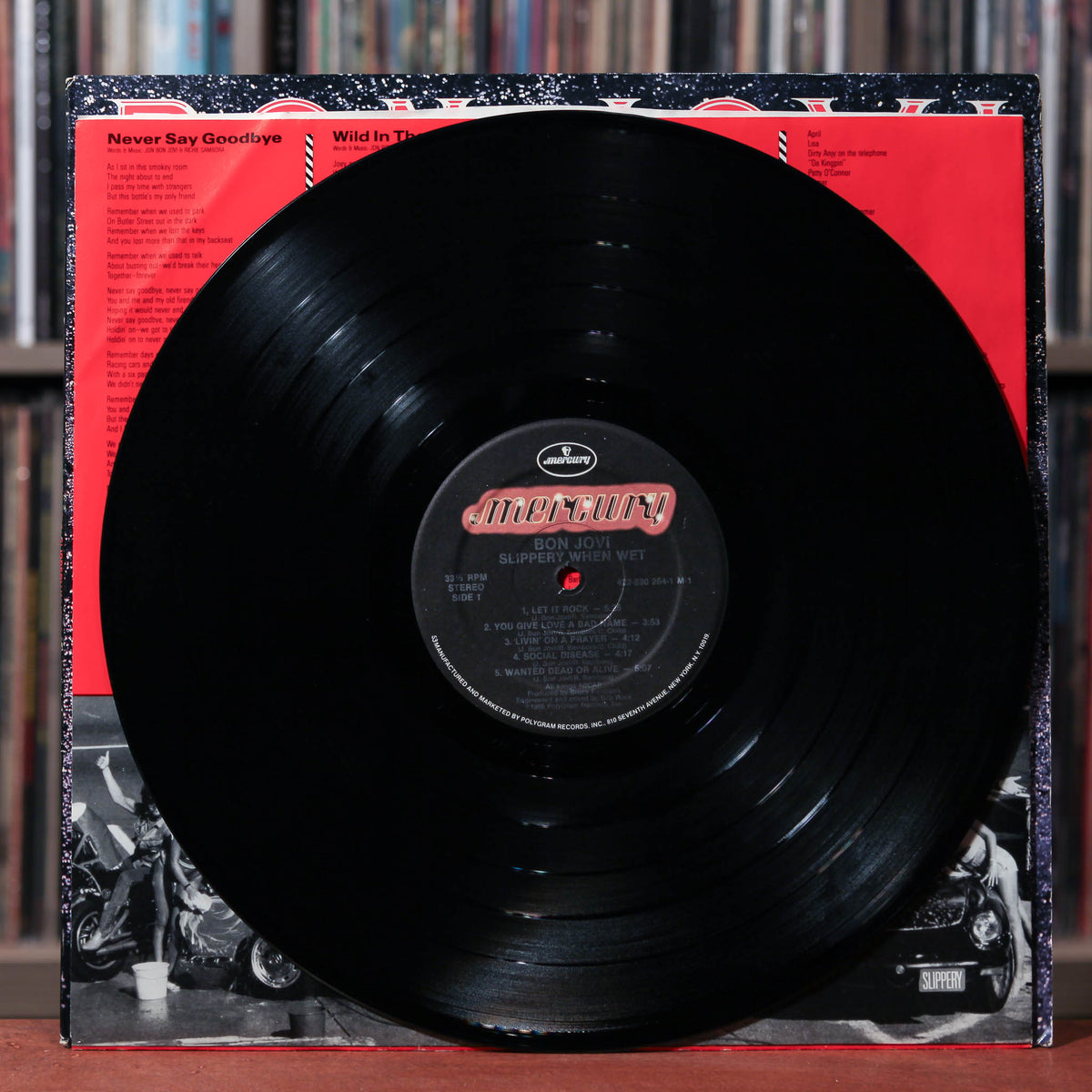 Bon Jovi - Slippery When Wet - 1986 Mercury, VG+/VG