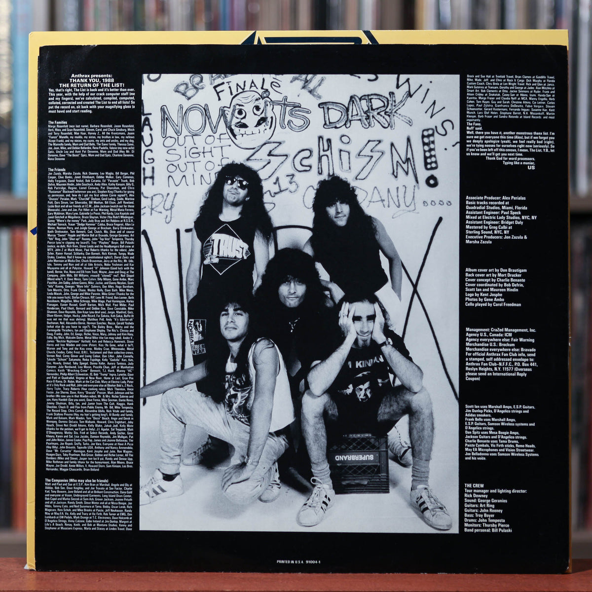 Anthrax - State Of Euphoria - 1988 Island, EX/EX
