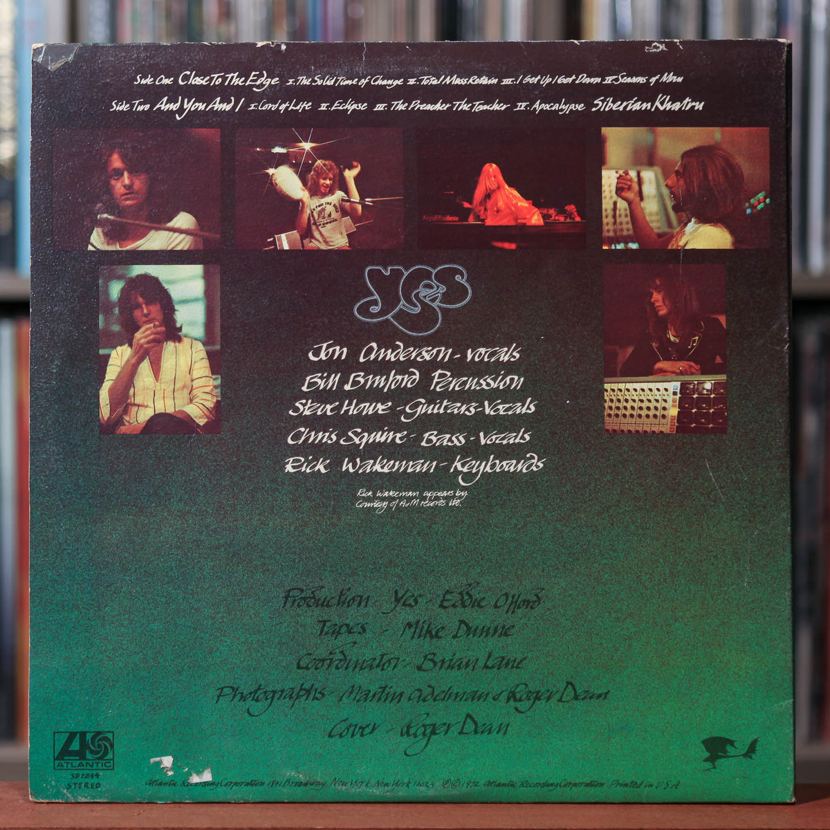 Yes - Close To The Edge - 1972 Atlantic, VG/VG+