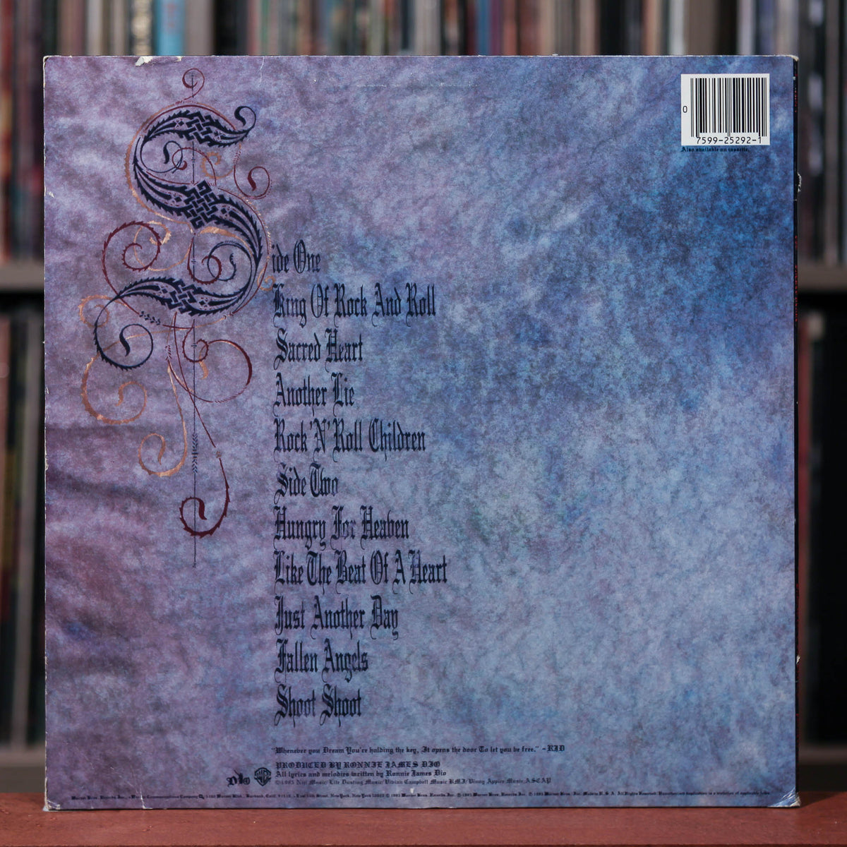 DIO - Sacred Heart - 1985 WB - VG+/VG