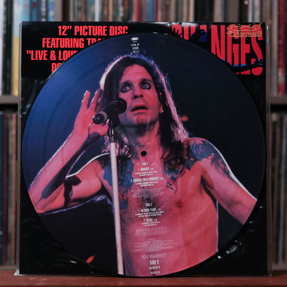 Ozzy Osbourne ピクチャーディスク 未開封 Ozzy Osbourne Picture Disc 33 RPM Speed Vinyl Records for