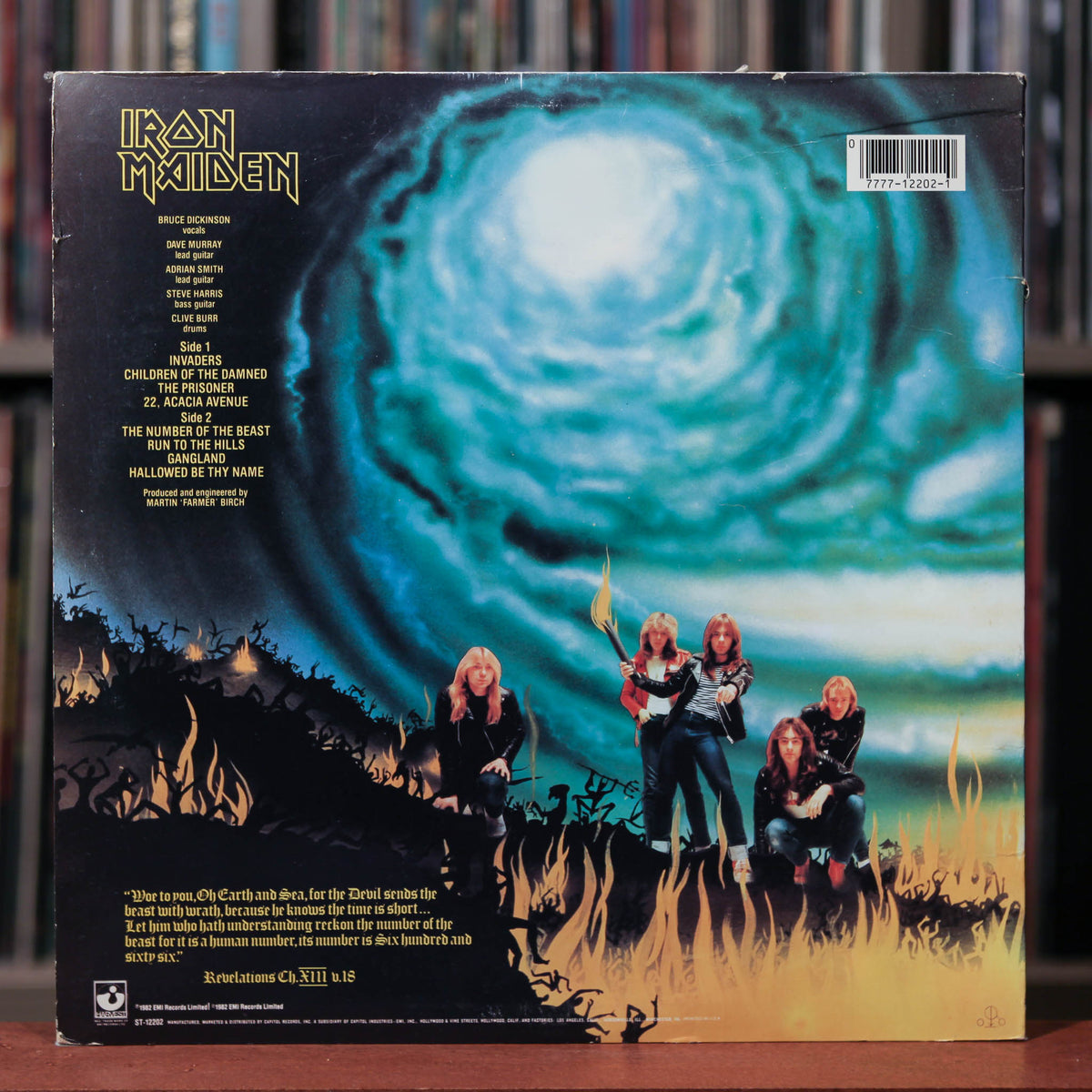 Iron Maiden - The Number of the Beast - 1986 Harvest, VG+/VG+