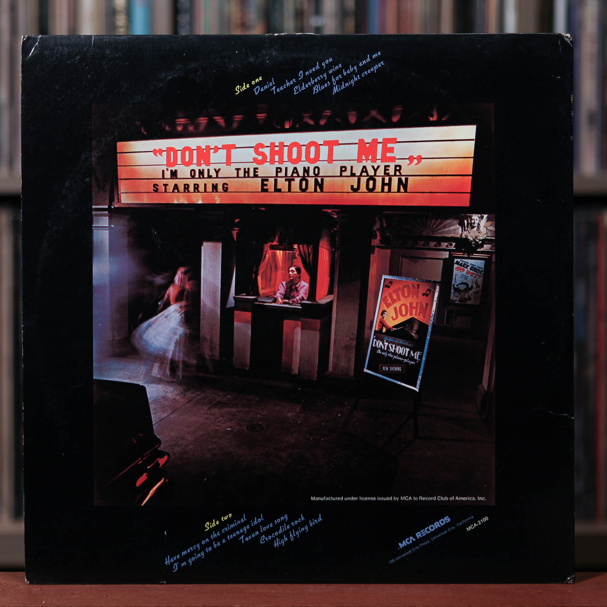 Elton John - Don't Shoot Me I'm Only The Piano Player - 1973 MCA, VG/V