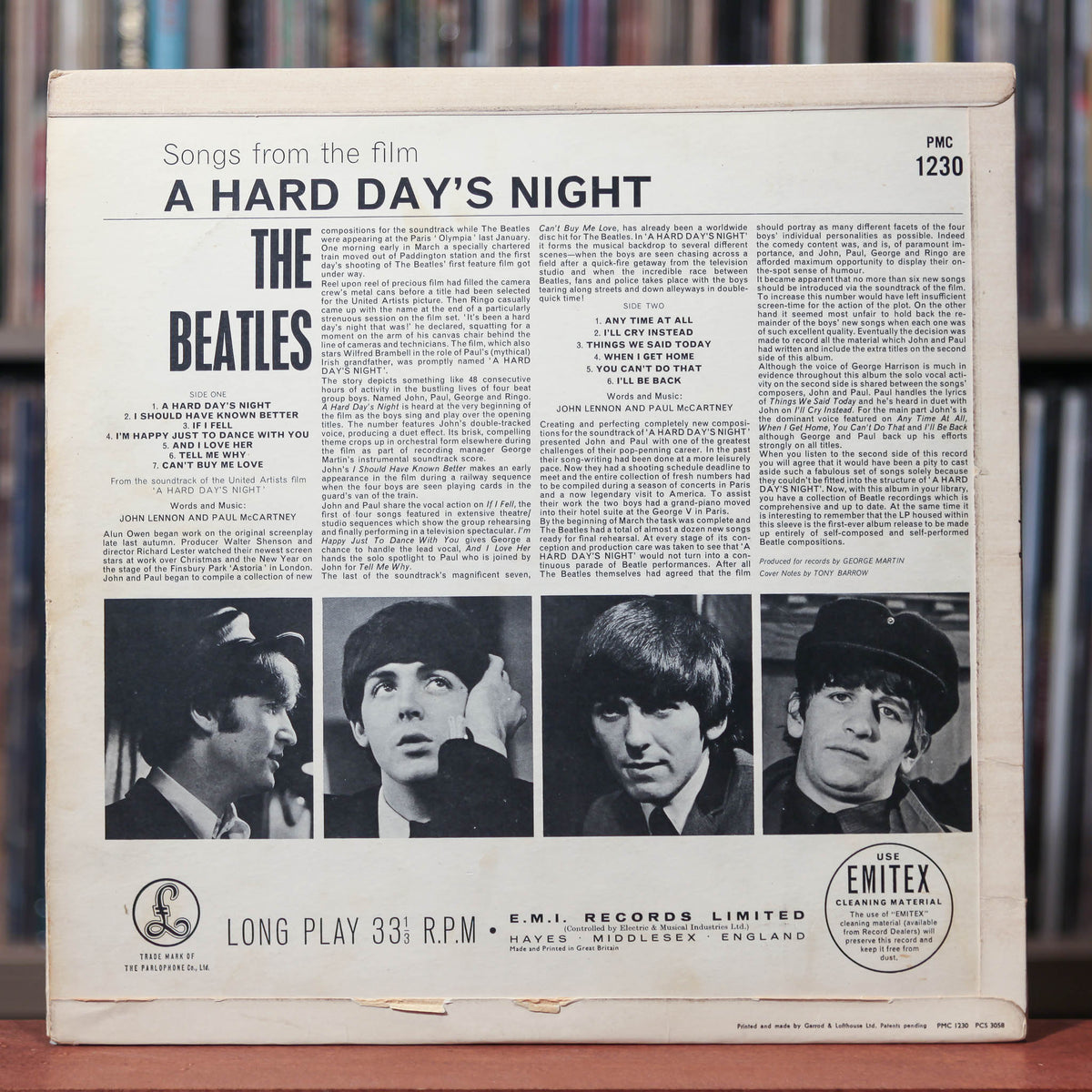 The Beatles - A Hard Day's Night - UK MONO Import - 1964 Parlophone