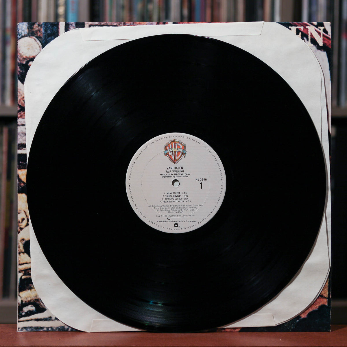 LP ヴァン・ヘイレン 戒厳令 P10978W WARNER BROS. /00260 VAN HALEN / ヴァン・ヘイレン「FAIR WARNING / 戒厳令（紙ジャケット