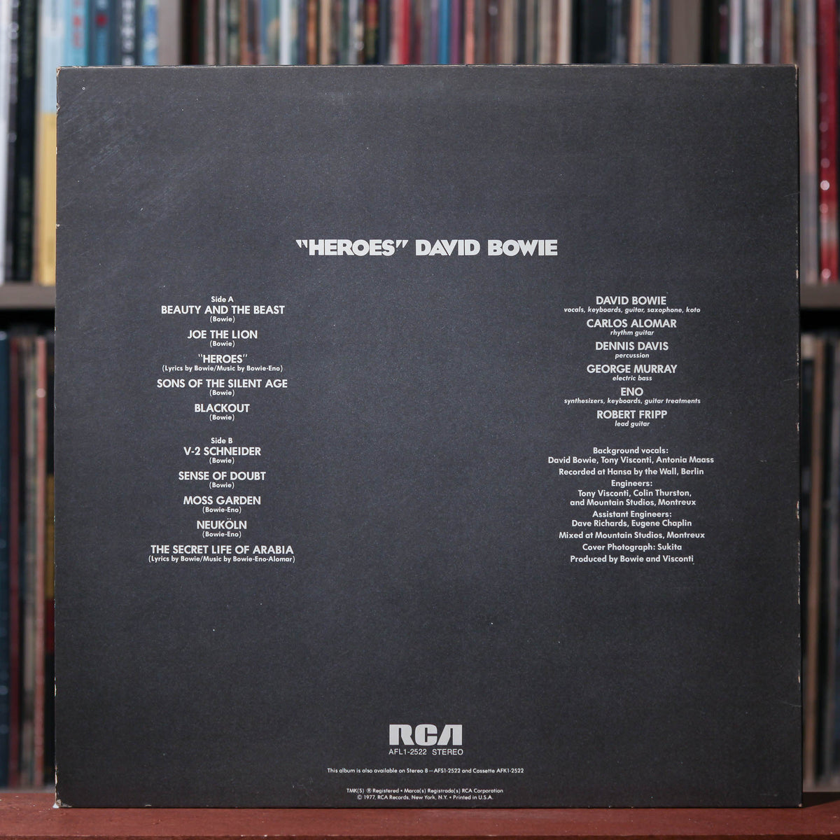 英LP David Bowie Heroes PL12522 RCA VICTOR /00260 David Bowie – 