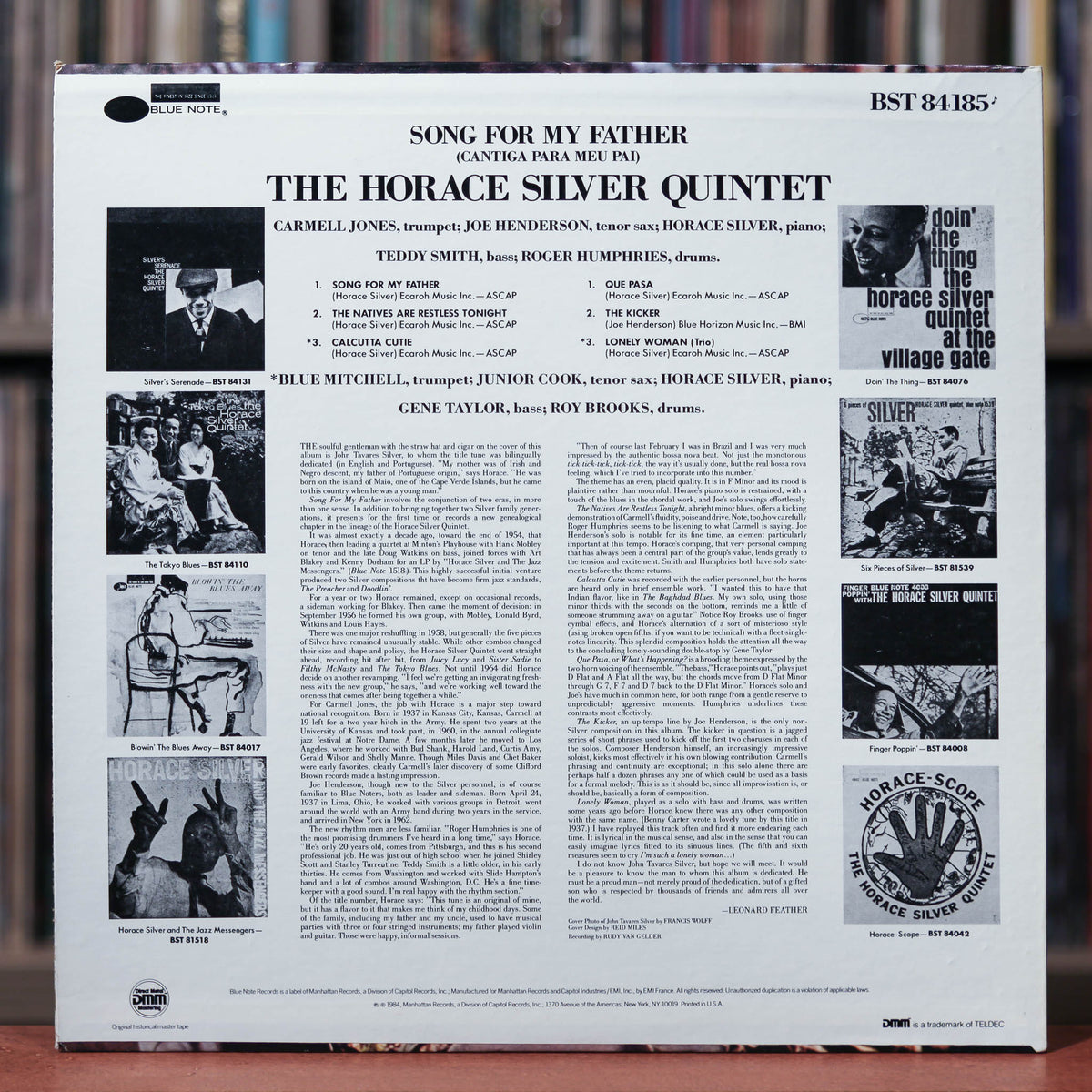 The Horace Silver Quintet - Song For My Father (Cantiga Para