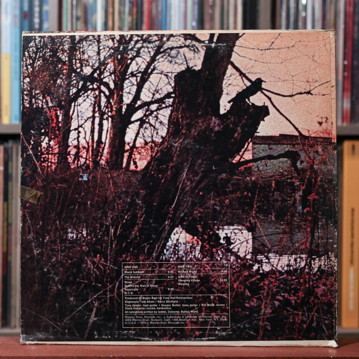 Black Sabbath (1970)　VINYL アナログ　レコード Black Sabbath - Black Sabbath - 1970 Warner Bros. Records, G
