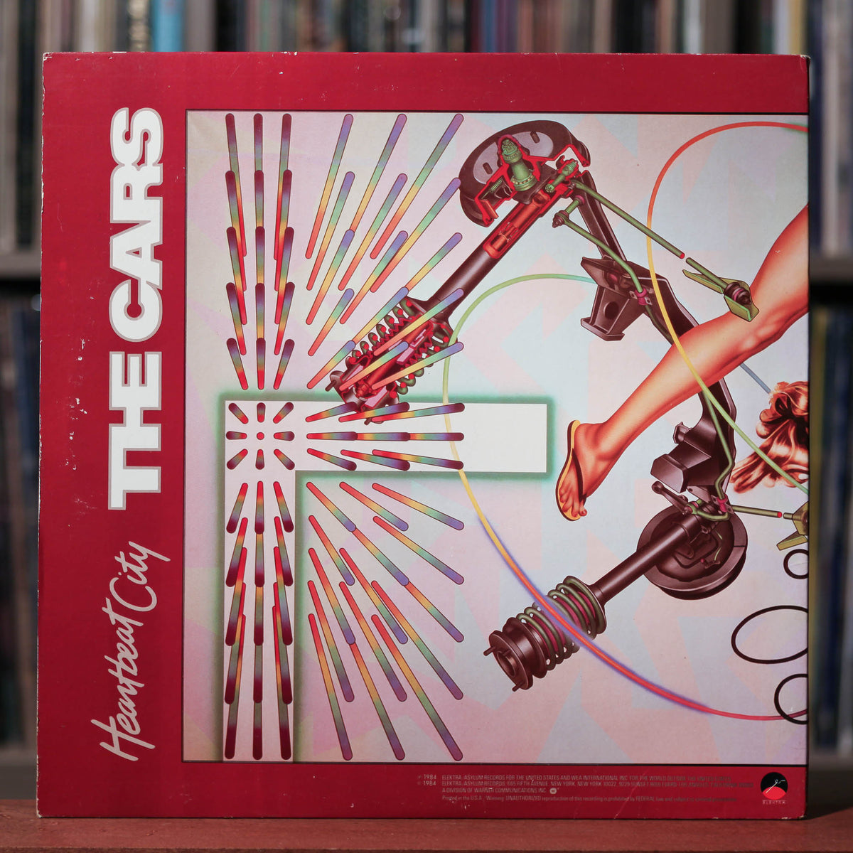 The Cars - Heartbeat City - 1984 Elektra, VG+/EX