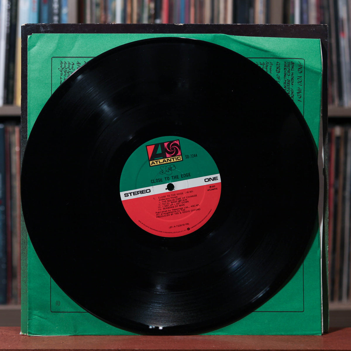 Yes - Close To The Edge - 1972 Atlantic, VG+/VG+