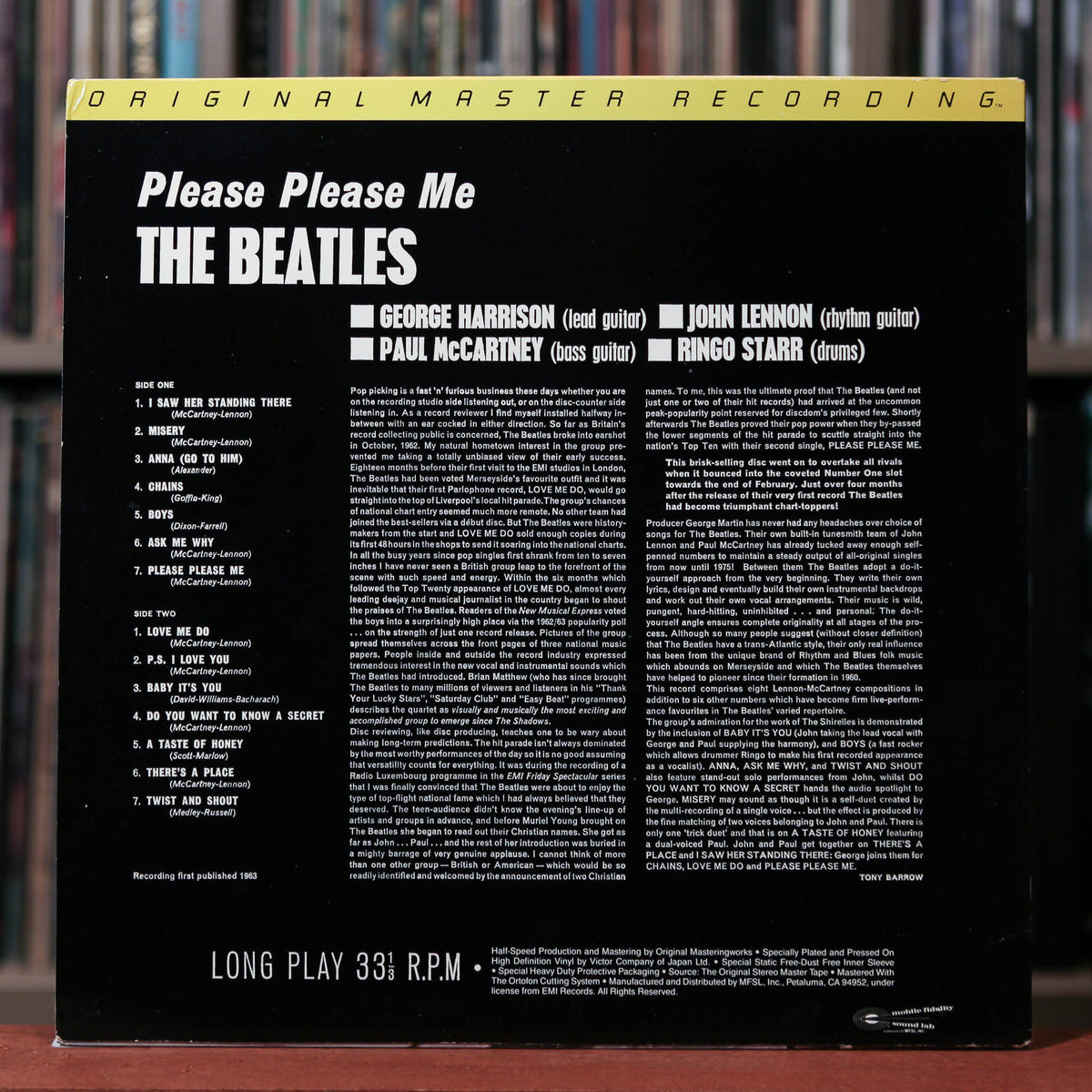 The Beatles - Please Please Me - Mofi - 1983 Mobile Fidelity Sound Lab