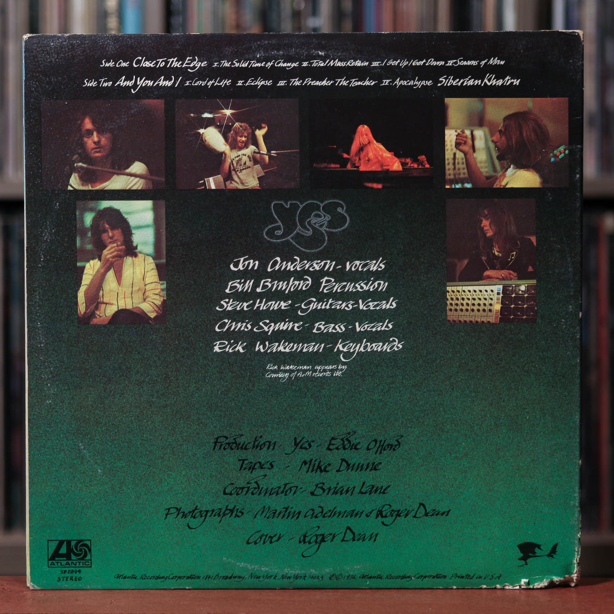 Yes - Close To The Edge - 1972 Atlantic, VG/VG+