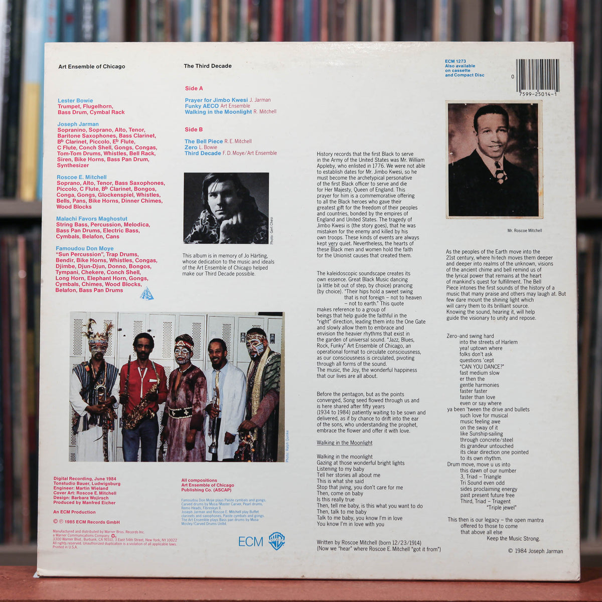 The Art Ensemble Of Chicago - The Third Decade - 1985 ECM Records, VG+