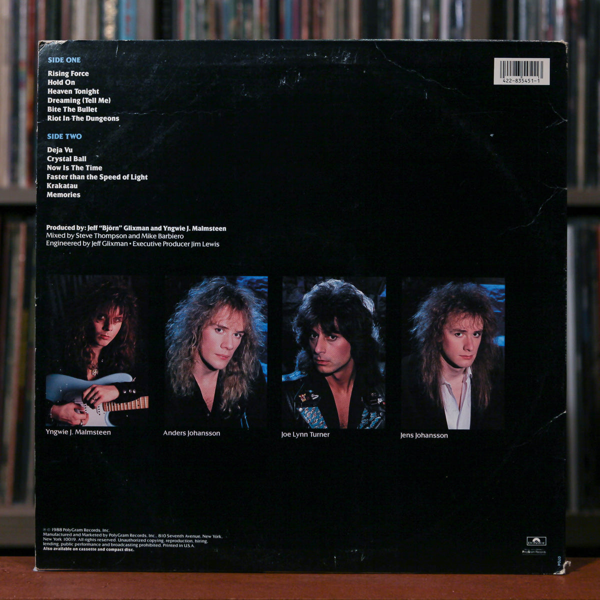 Yngwie J. Malmsteen's Rising Force - Odyssey - 1988 Polydor, VG+/VG+