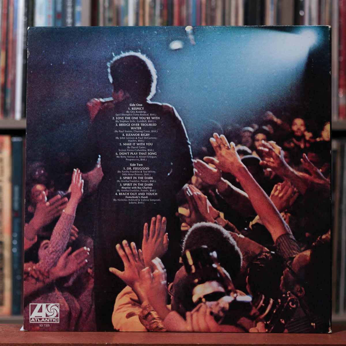 Aretha Franklin - Live At Fillmore West - W/ INSERT 1971 Atlantic, VG+