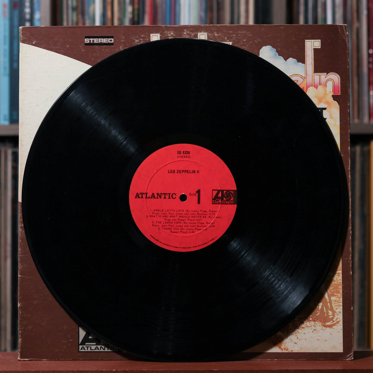Led Zeppelin - Led Zeppelin II - CANADA RED LABEL 1969 Atlantic, VG/G+