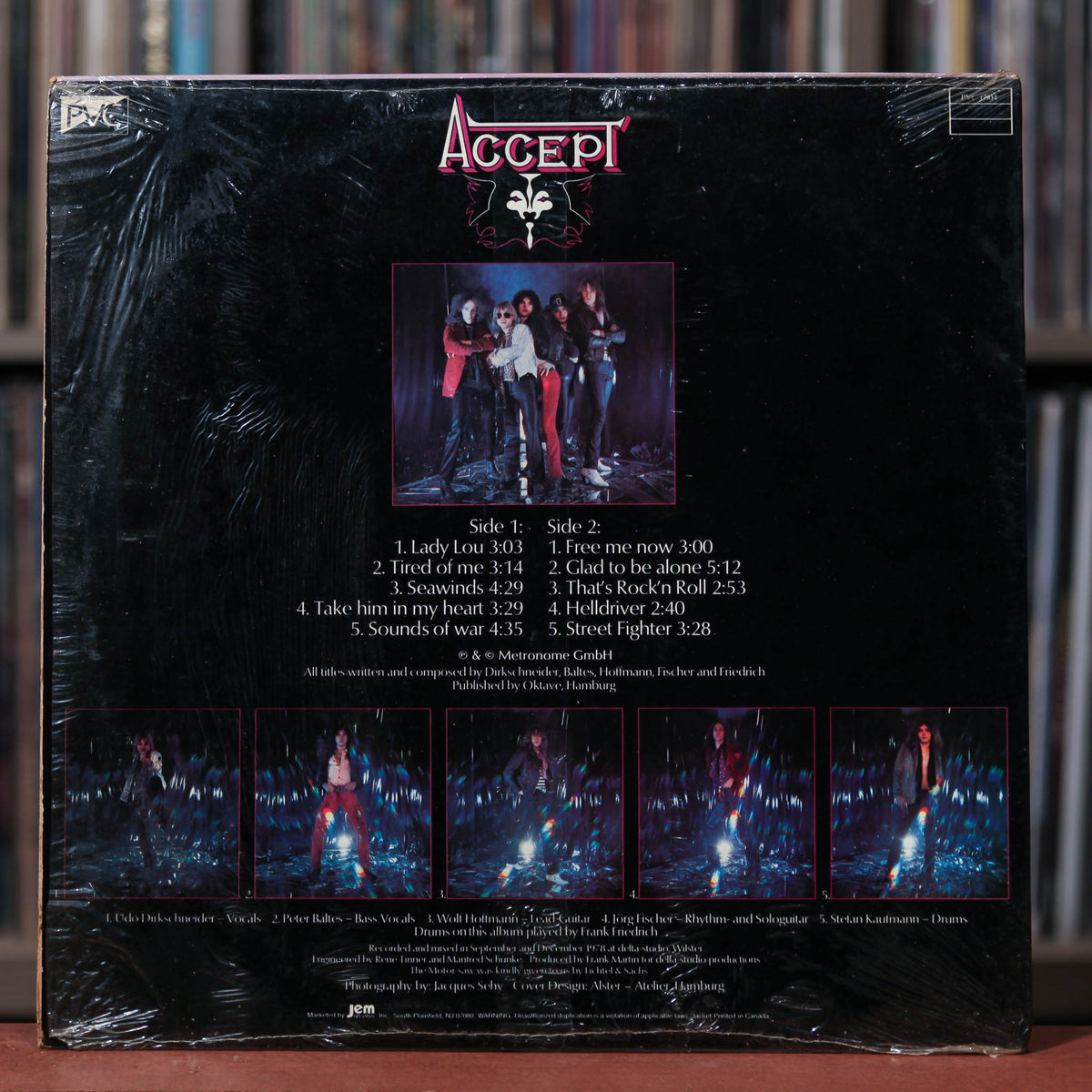 Accept - Self-TItled - 1984 PVC Records, VG/VG w/Shrink
