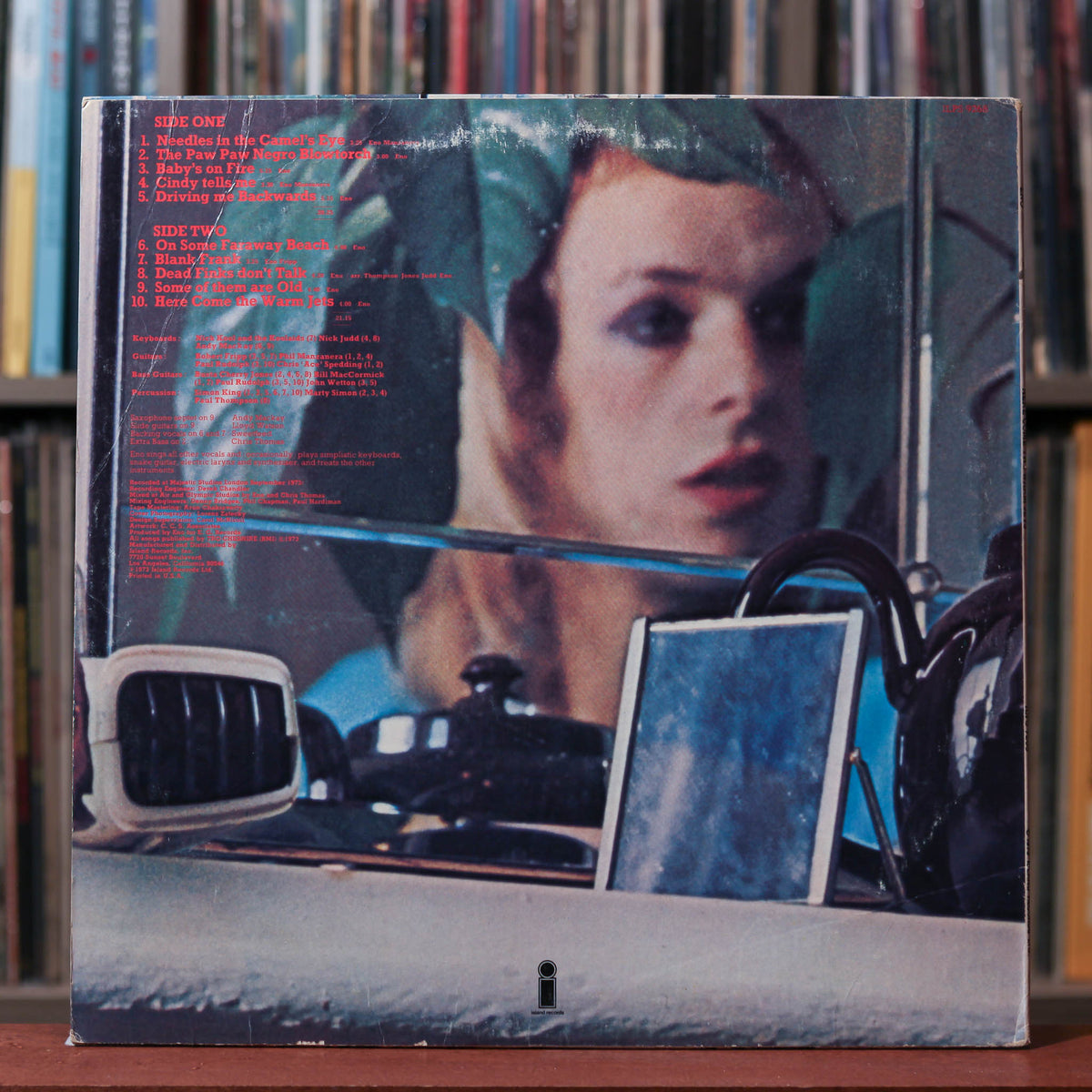 Brian Eno - Here Come The Warm Jets - 1974 Island Records, VG/VG