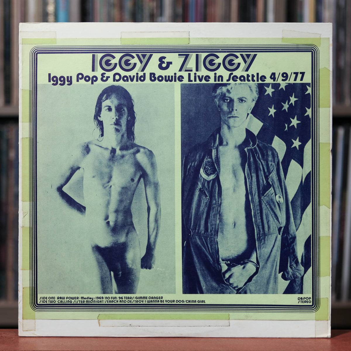 Iggy Pop & David Bowie Live In Seattle 4/9/77 - 1977 Dragonfly,VG/EX