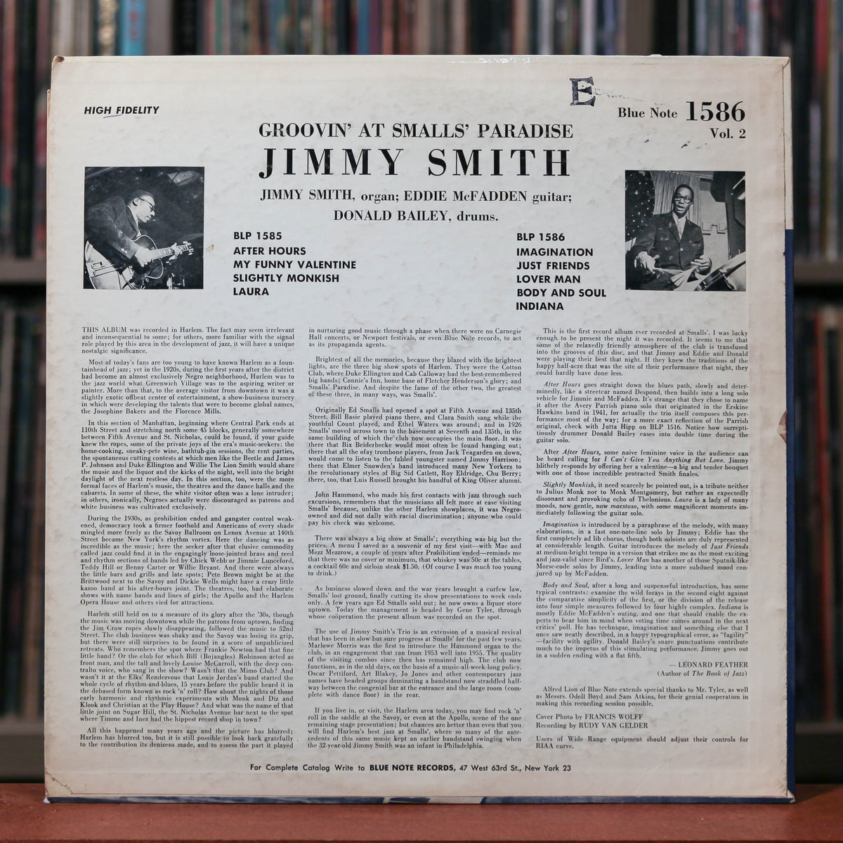 Jimmy Smith – Groovin' At Small's Paradise – 2 x CD