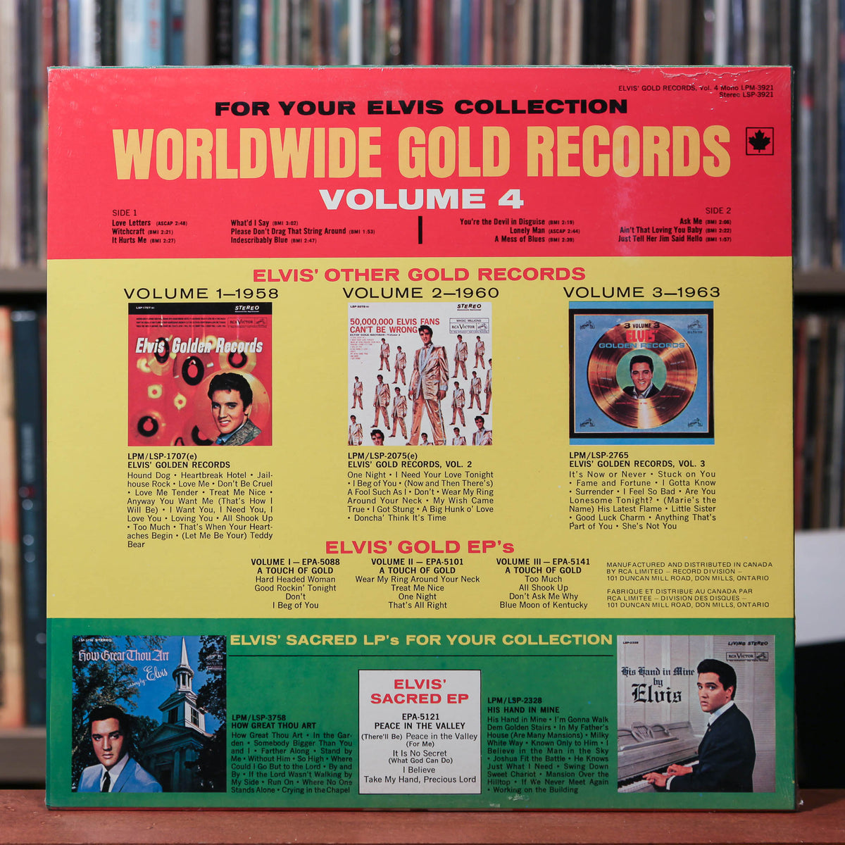 Elvis Presley Elvis' Gold Records Volume 4 1978 RCA, SEALED