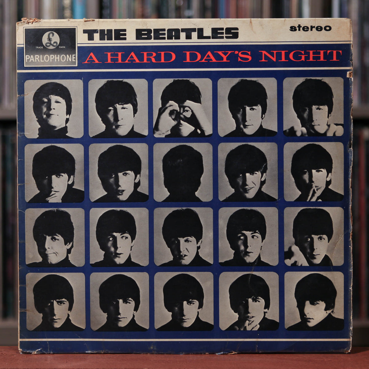 BEATLES★A Hard Day's Night UK Y/B Parlop vintage-vinyl-records-