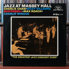 Load image into Gallery viewer, Charlie Chan, Dizzy Gillespie, Bud Powell, Max Roach, Charlie Mingus - Jazz At Massey Hall - 1962 Fantasy, VG+/EX