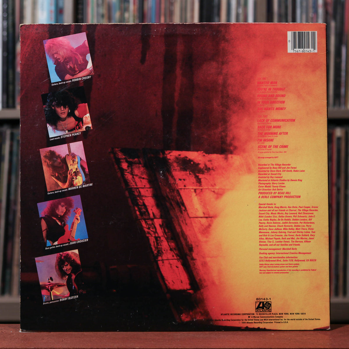 Ratt - Out Of The Cellar - 1984 Atlantic, VG/VG