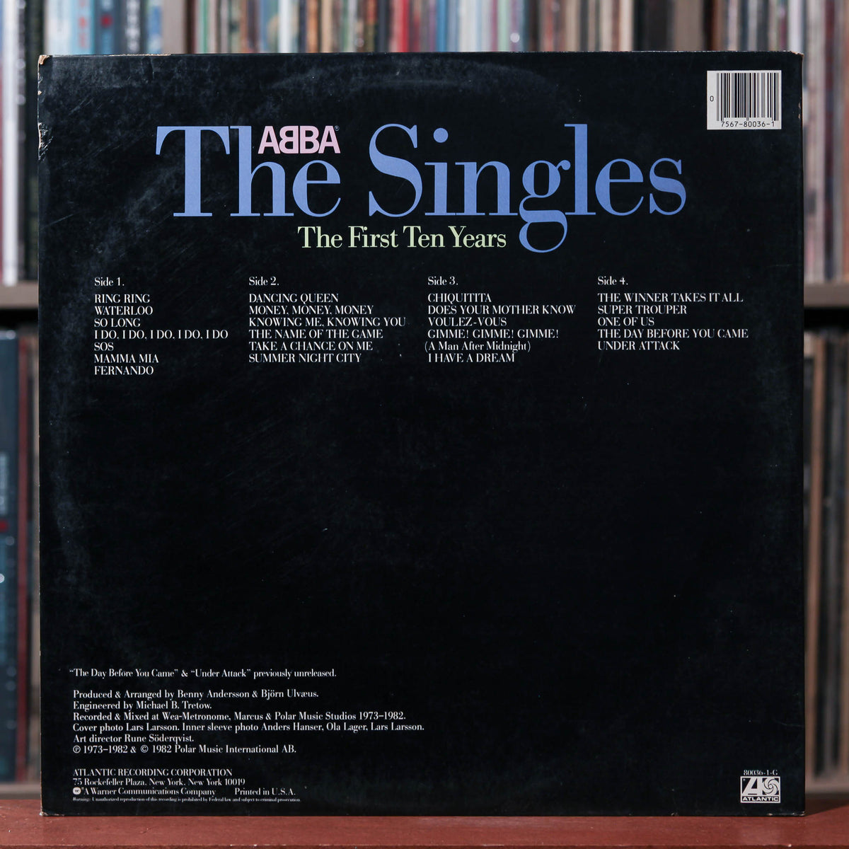 ABBA - The Singles (The First Ten Years) - 2LP 1982 Atlantic, VG+/VG