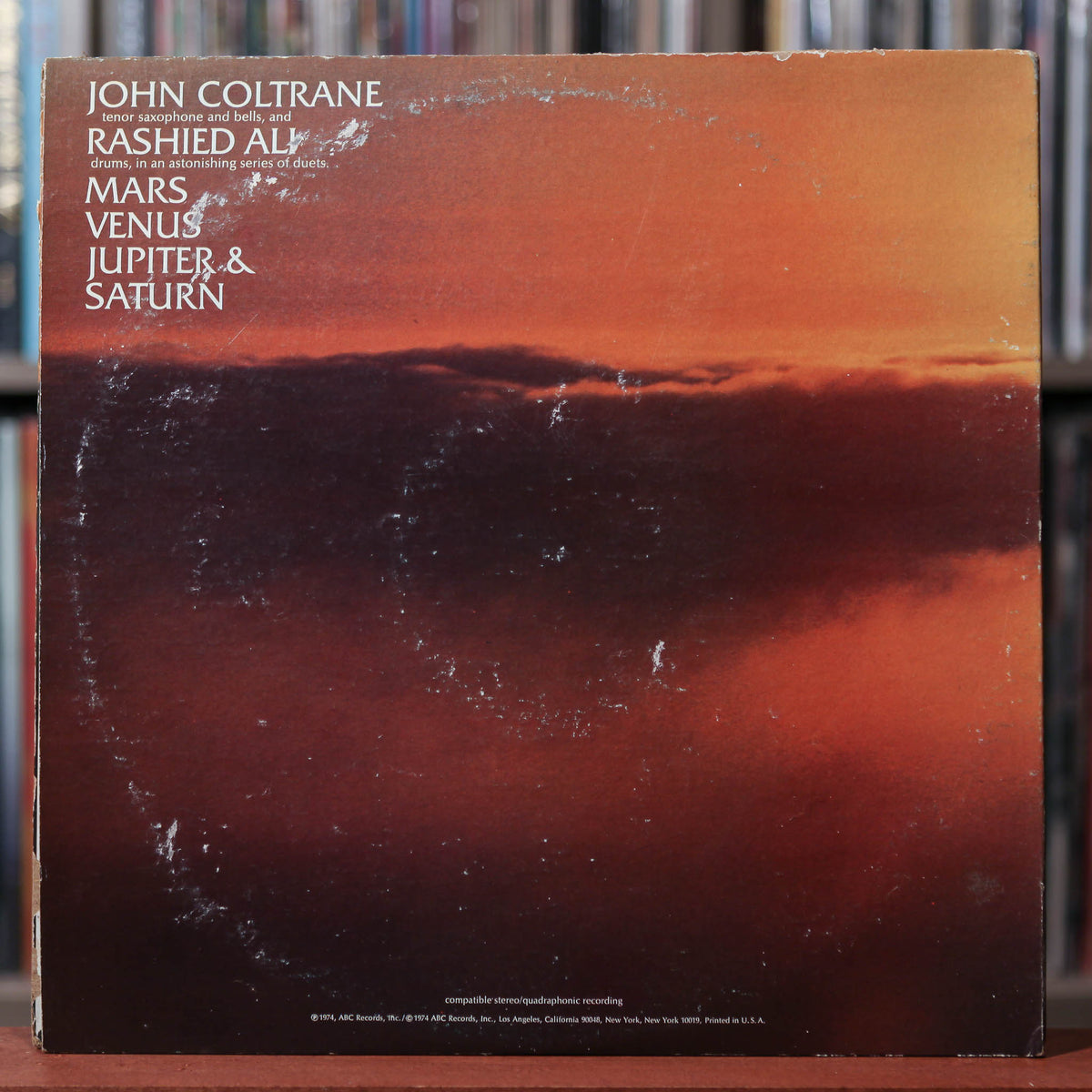 John Coltrane - Interstellar Space - 1974 ABC Impulse!, VG/VG+