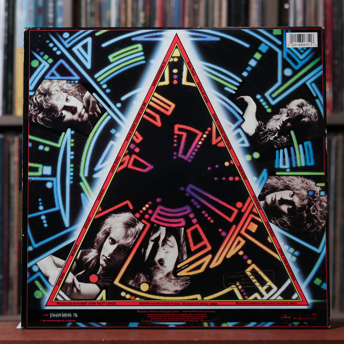 Def Leppard - Hysteria - PROMO W/ HYPE 1987 Mercury, VG+/NM
