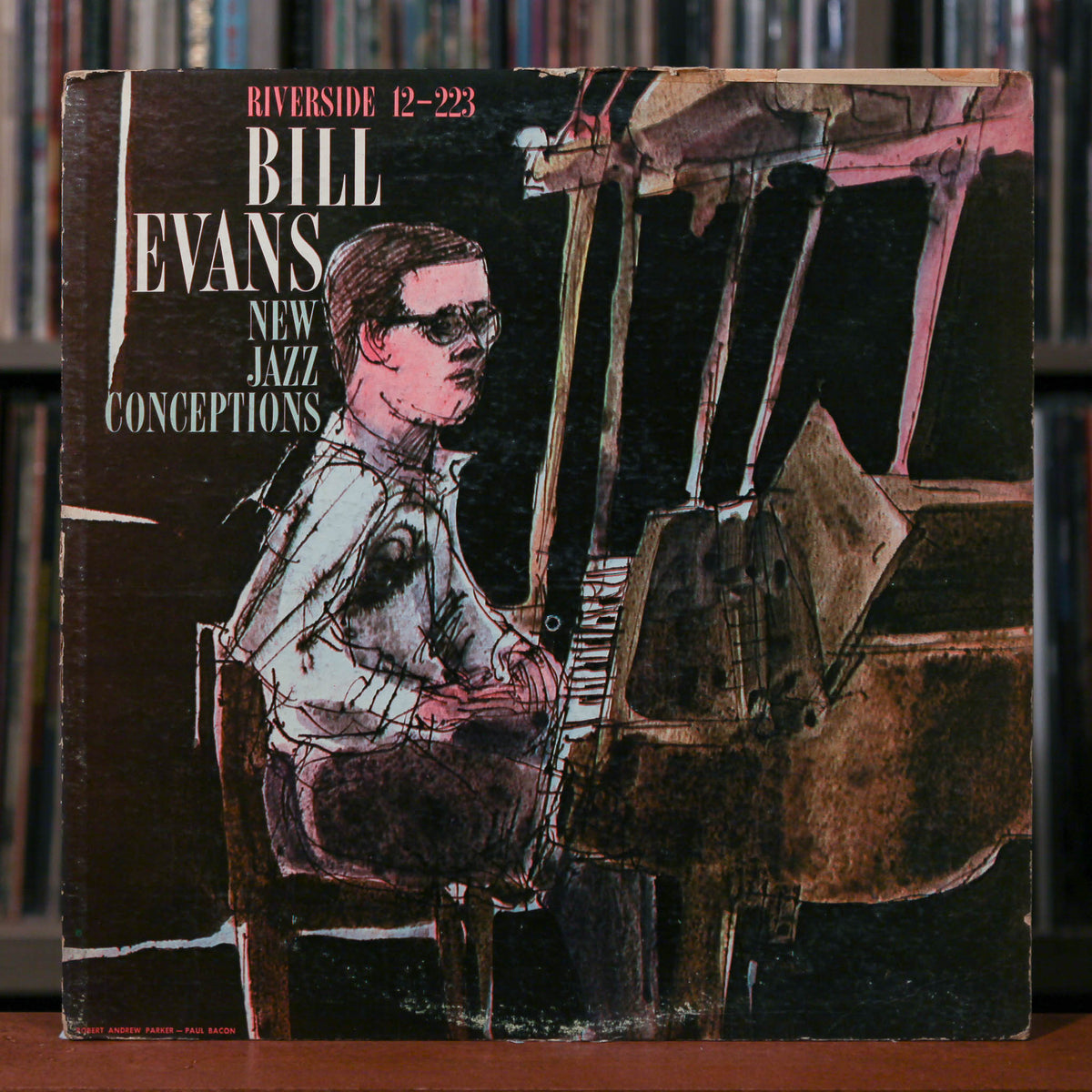 Bill Evans - New Jazz Conceptions - 1965 Riverside Records, G+/VG+