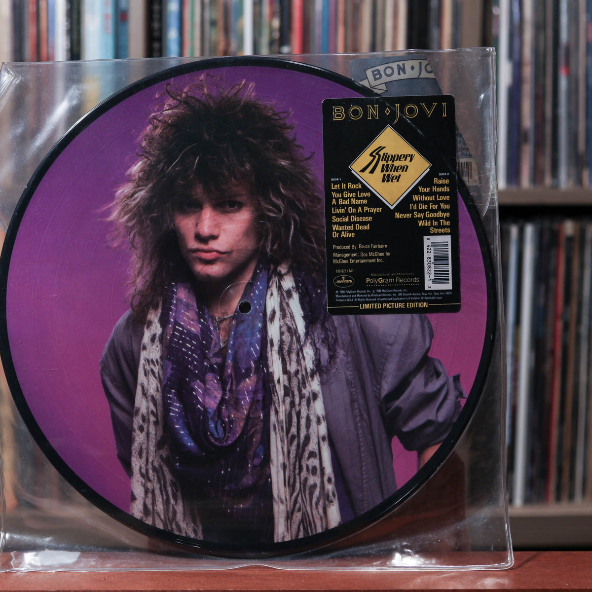 Slippery When Wet Water Filled LP - Bon Jovi Official Store