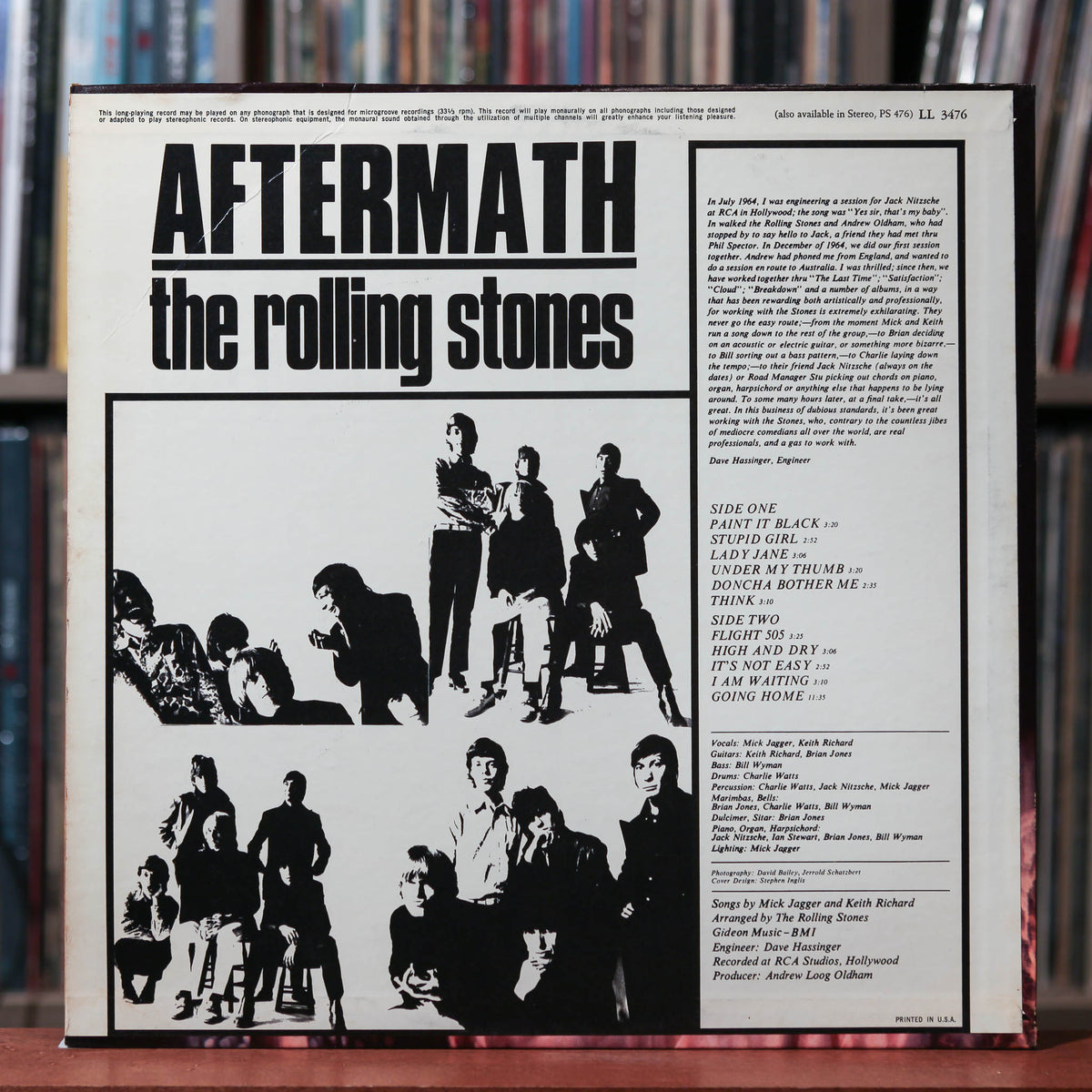 The Rolling Stones - Aftermath - 1966 London Records, VG+/VG