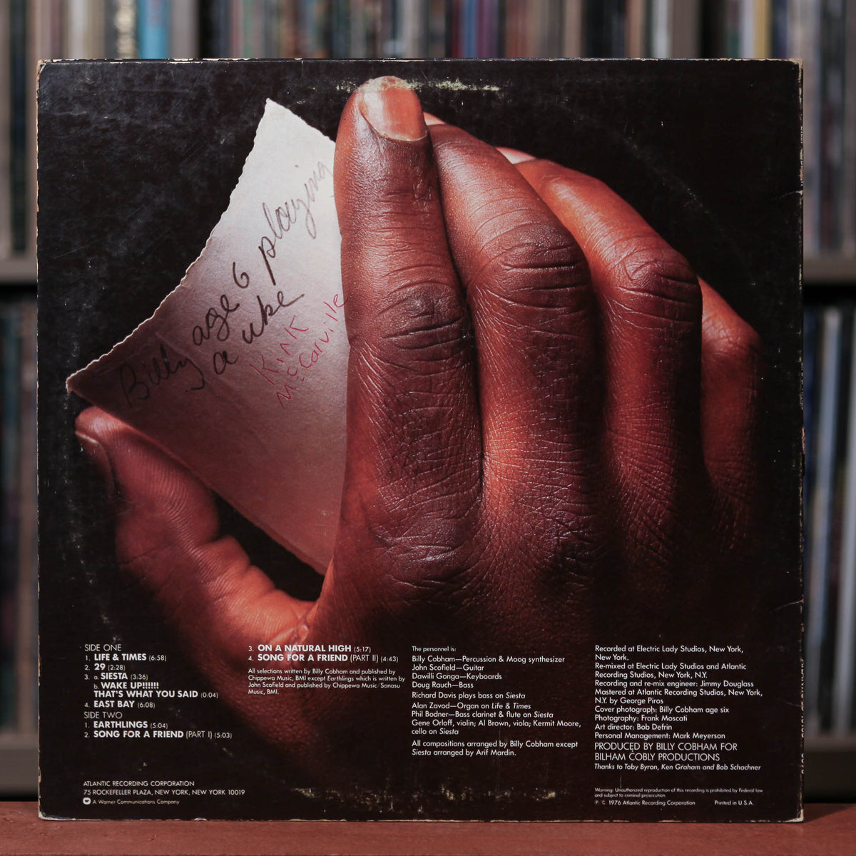 Billy Cobham - Life & Times - 1976 Atlantic, VG/VG