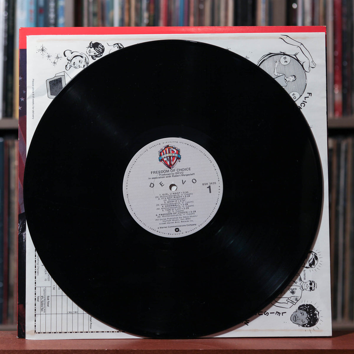 Devo Freedom Of Choice 1980 Warner Bros. Records, EX/VG