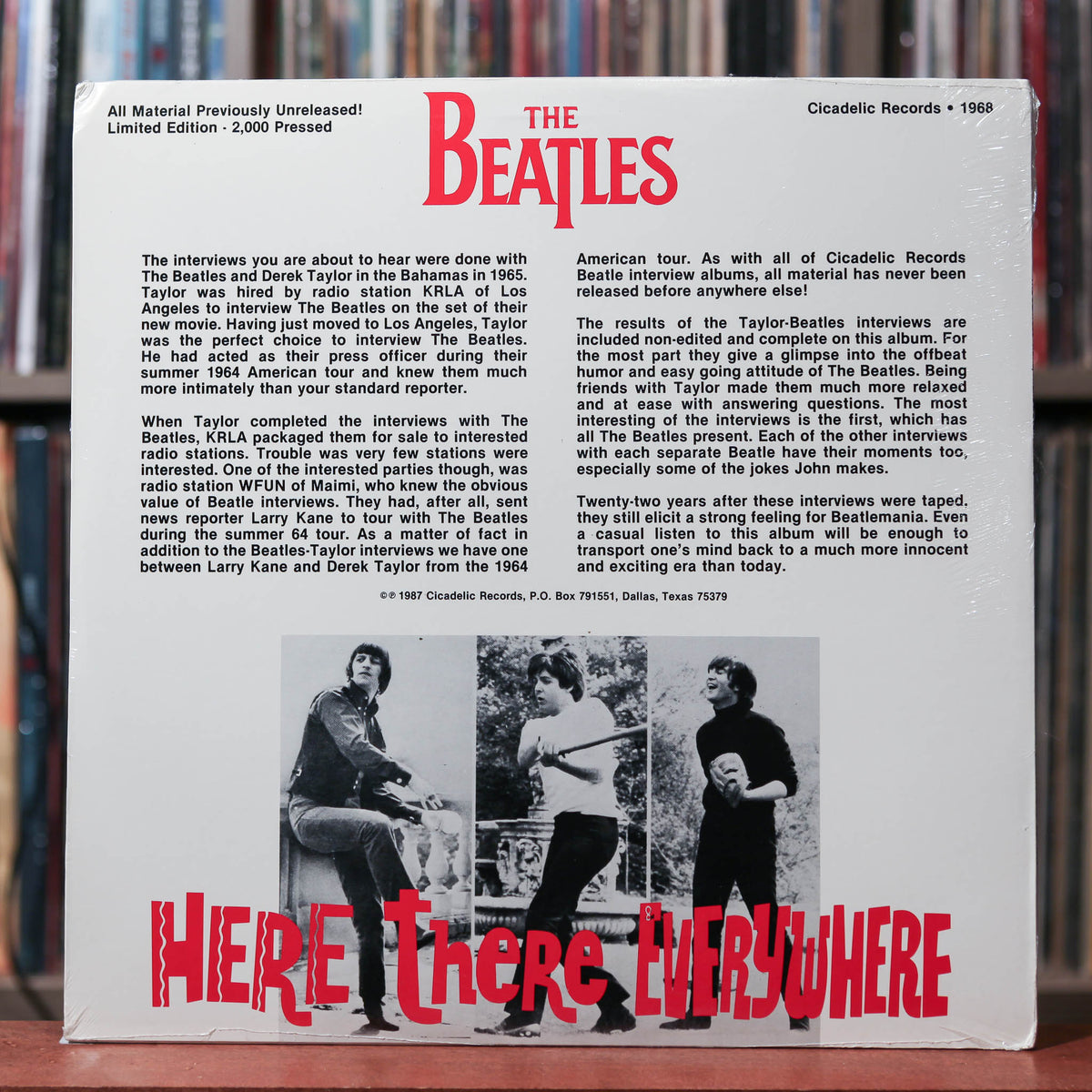 The Beatles - Here There And Everywhere - 1988 Cicadelic Records SEALE