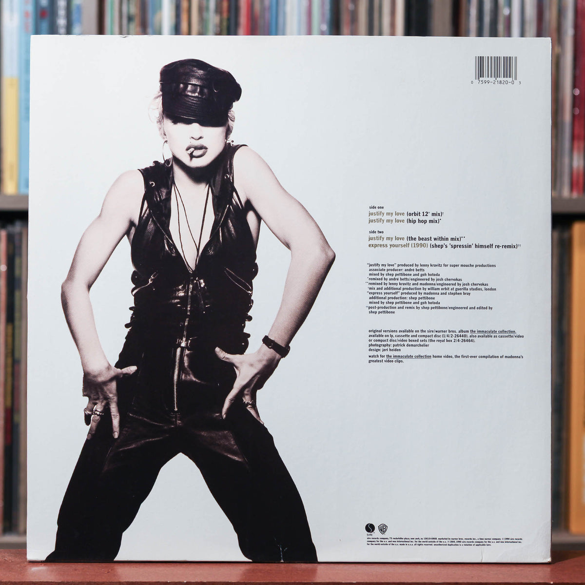 Madonna - Justify My Love - 1990 Sire, VG+/VG+